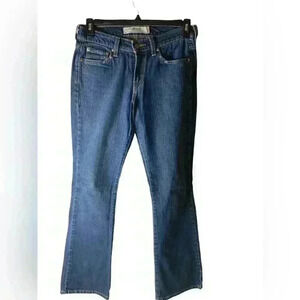 Levi's Jeans Bootcut Women's Size 6 Long Straight Leg Stretch Dark Wash Denim